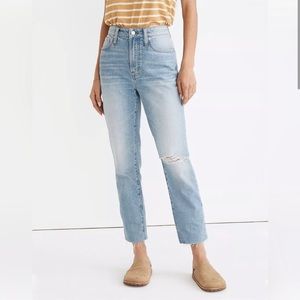 Madewell Curvy Perfect Vintage Jean in Coney Wash